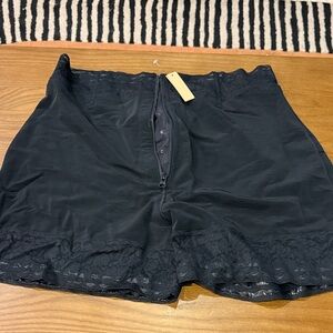 Black Lace Trim Shapewear Shorts